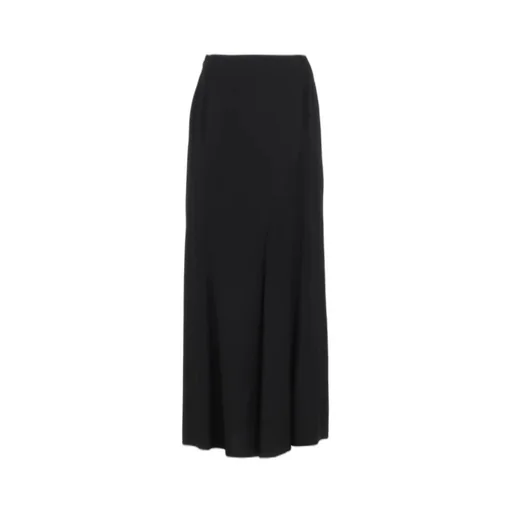 Viscose Twill Diagonal Cutting Long Skirt