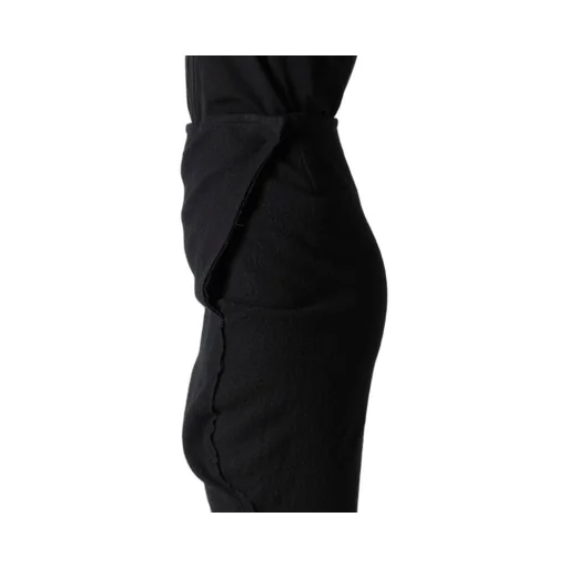 Shrinked Wool Serge Twisted Skirt