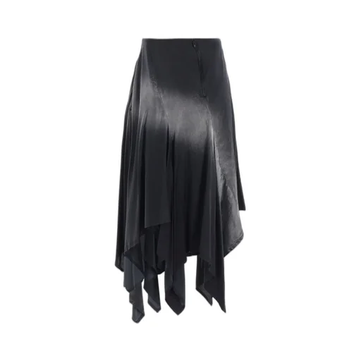 Cu/C Bleached Satin Asymmetric Skirt