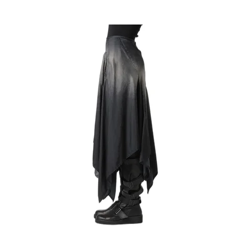 Cu/C Bleached Satin Asymmetric Skirt