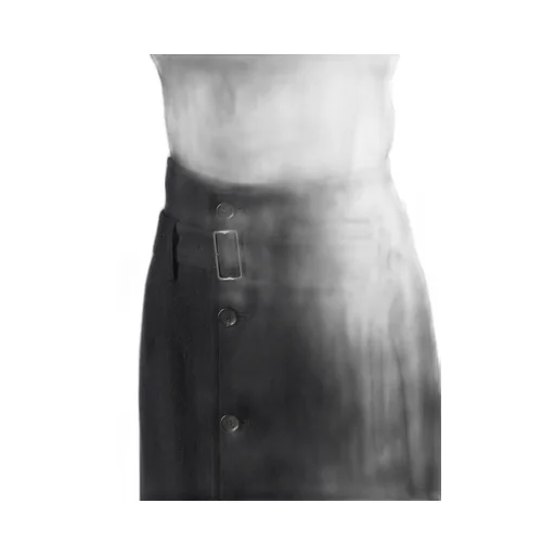Soft Wool A High Waist Skirt