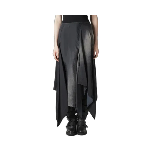 Cu/C Bleached Satin Asymmetric Skirt