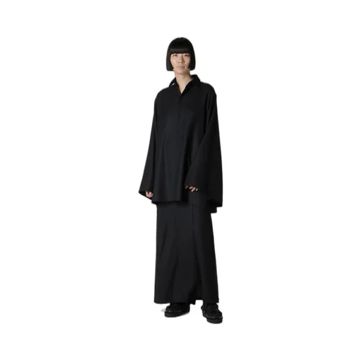 W/Saxony B Draped High Waist Skirt