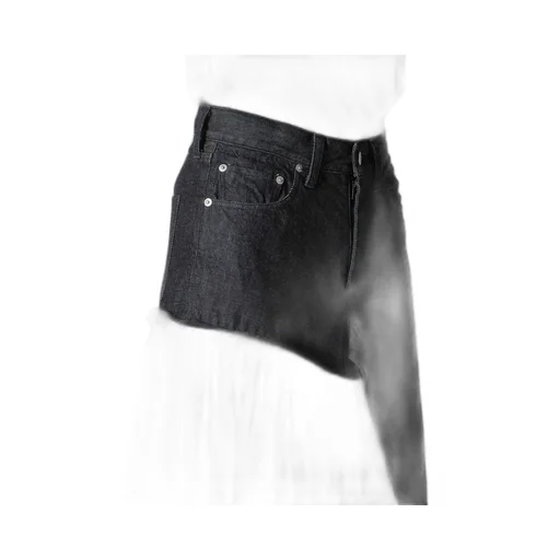 11.5Oz Denim L Cut Off Combination Skirt