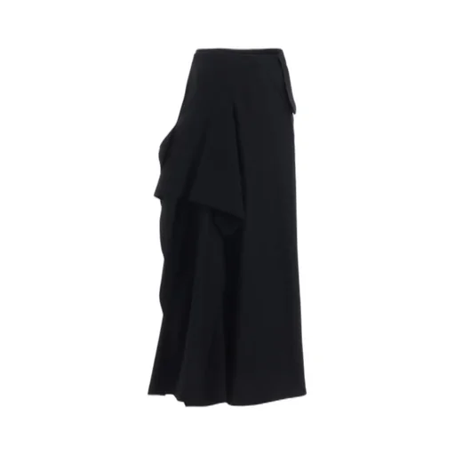 W/Saxony B Draped High Waist Skirt