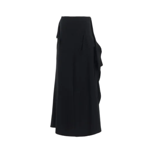 W/Saxony B Draped High Waist Skirt
