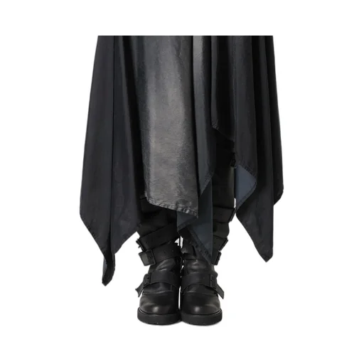Cu/C Bleached Satin Asymmetric Skirt