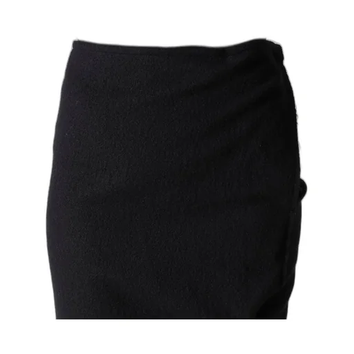 Shrinked Wool Serge Twisted Skirt