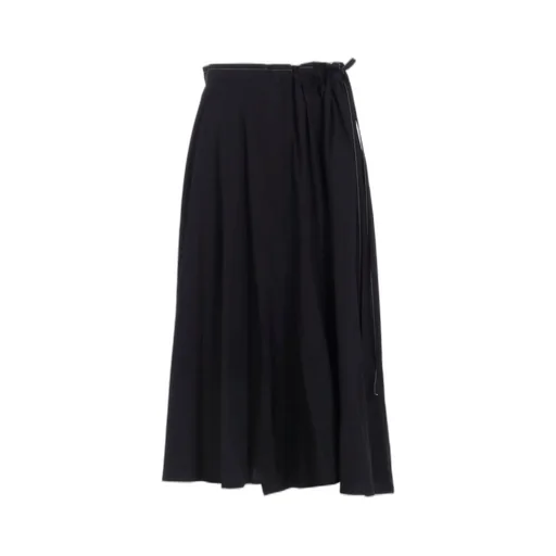 Cotton Broad L Gathered Flare Skirt