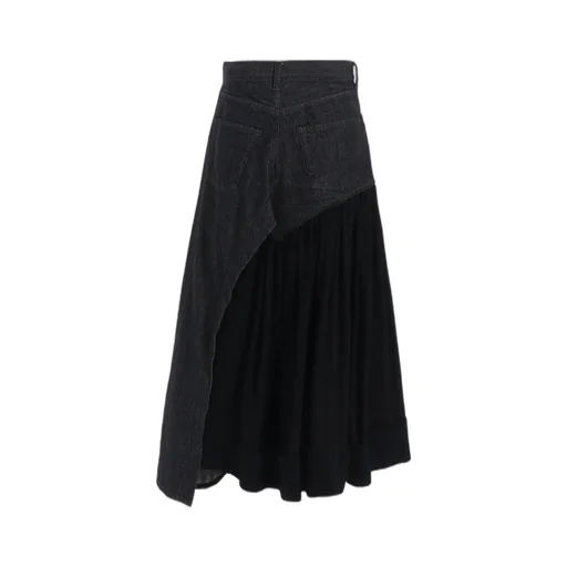 11.5Oz Denim L Cut Off Combination Skirt