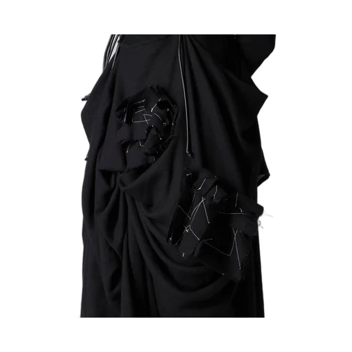 Flannel Box D Gathered Suspender Skirt