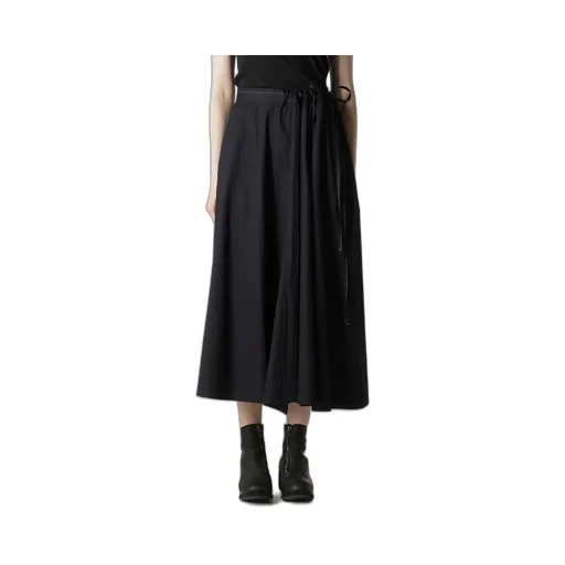 Cotton Broad L Gathered Flare Skirt