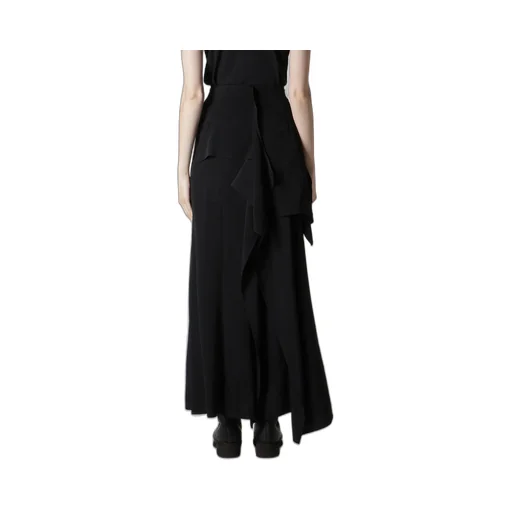 Ta/Pe Crepe De Chine B Draped High Waist Skirt