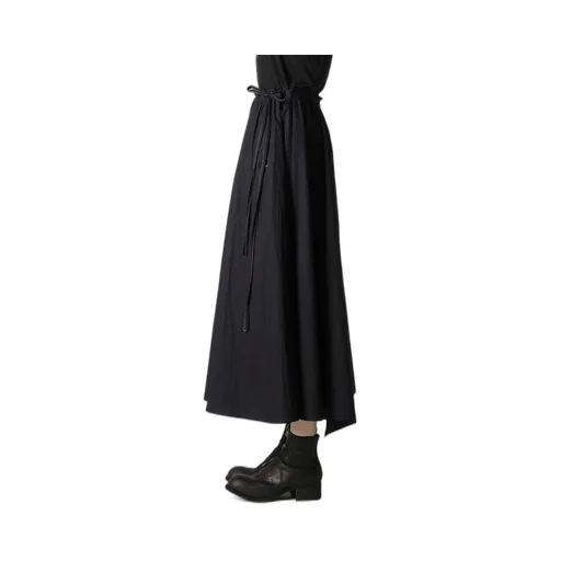 Cotton Broad L Gathered Flare Skirt