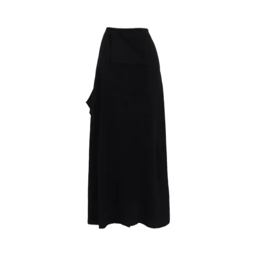 Ta/Pe Crepe De Chine B Draped High Waist Skirt