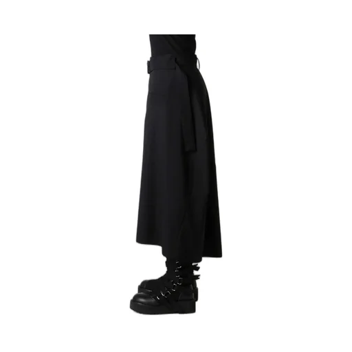 Wool Gabardine Box Skirt