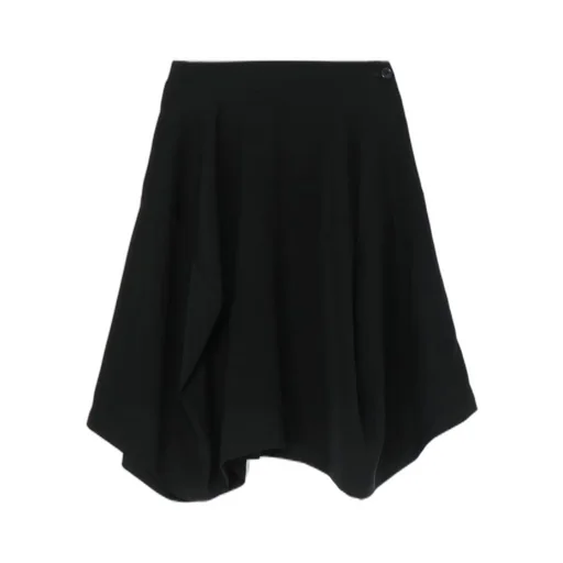 Double Satin Multi-Fabric Skirt