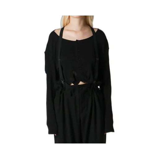 Frilled Jacquard Puff Cardigan