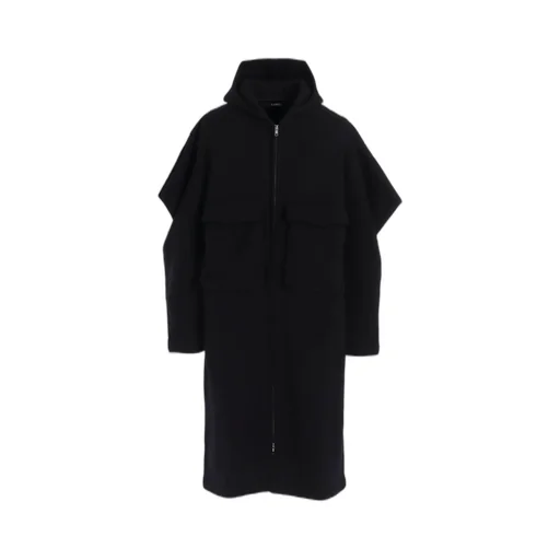 Cotton Tight Fleece Lining Sleeve Puff Long Jacket