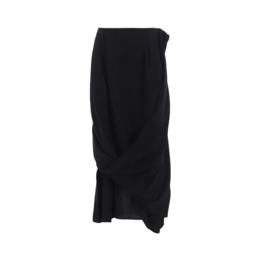 Milled Gabardine Twist Skirt