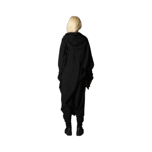 Milled Gabardine Draped Overall
