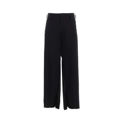 Milled Gabardine Frilled Pants