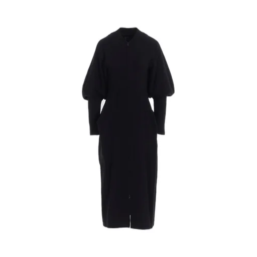 Shrinked Serge Balloon Sleeve Coat