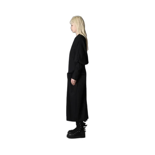 Shrinked Serge Balloon Sleeve Coat