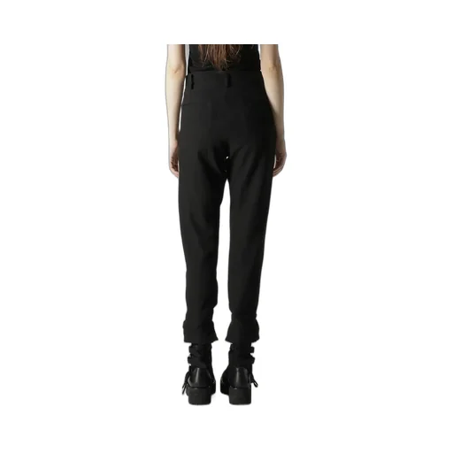Milled Gabardine Slit Slim Pants