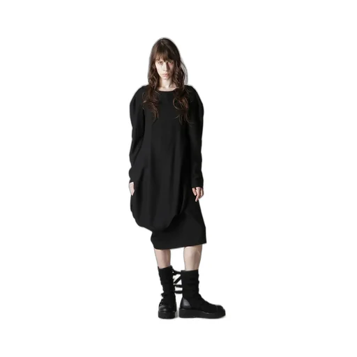 Milled Gabardine Twist Dress