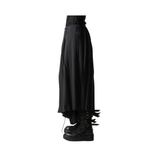 Tropical Pleats Wide Pants