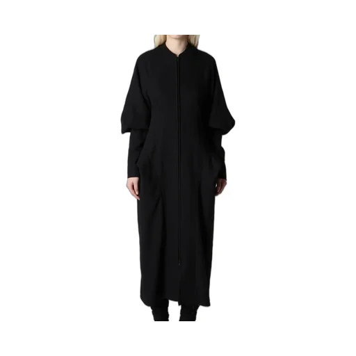 Shrinked Serge Balloon Sleeve Coat