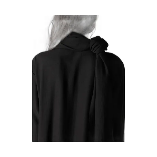 Milled Gabardine Twist Dress With Scarf