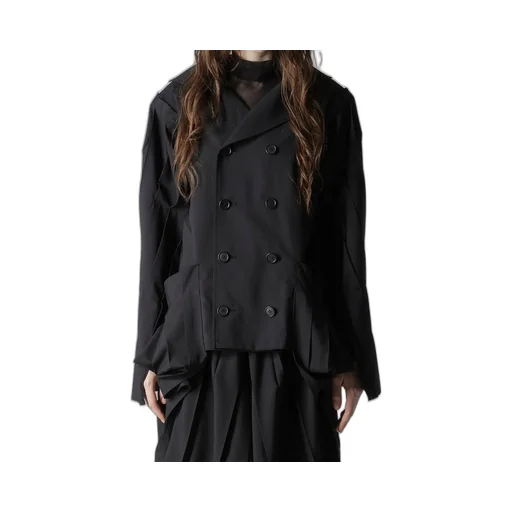 Tropical Pleats Sleeve Jacket