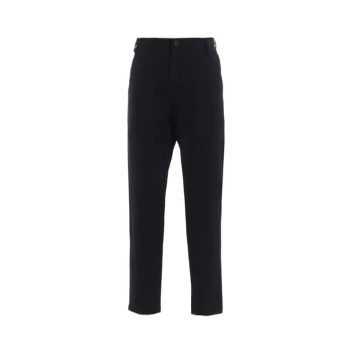 Milled Gabardine Slit Slim Pants