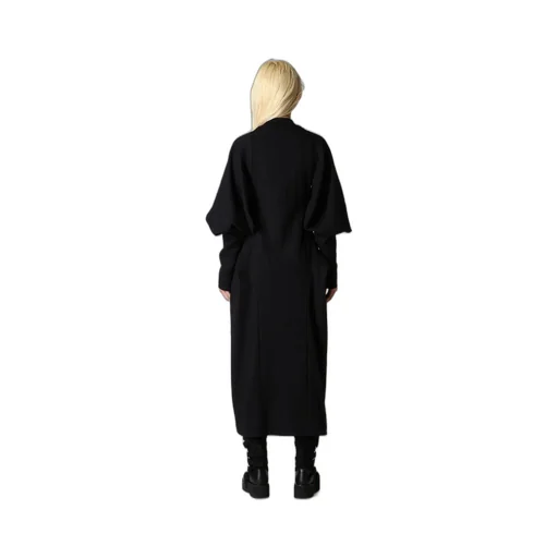 Shrinked Serge Balloon Sleeve Coat