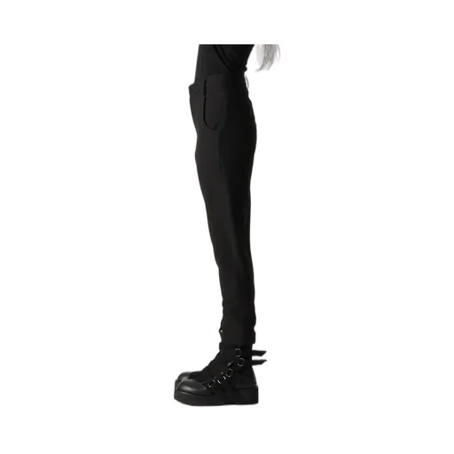 Milled Gabardine Slit Slim Pants