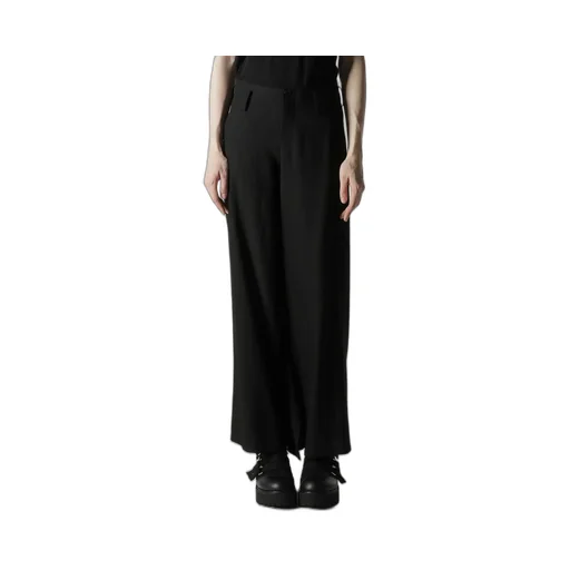 Milled Gabardine Frilled Pants