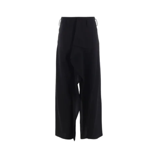 Milled Gabardine Frilled Pants