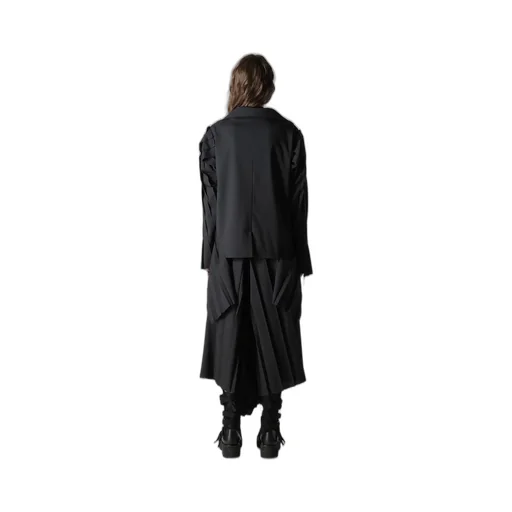 Tropical Pleats Sleeve Jacket
