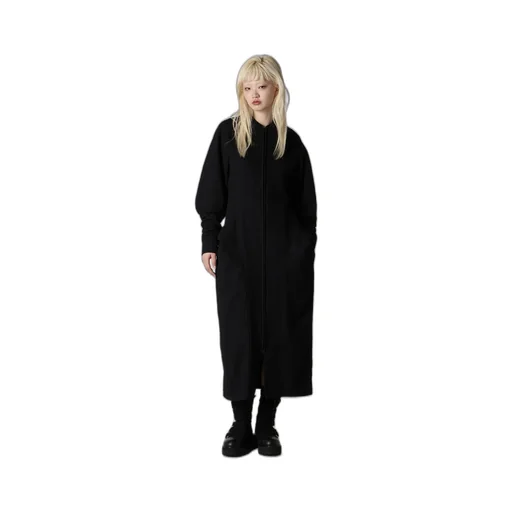 Shrinked Serge Balloon Sleeve Coat
