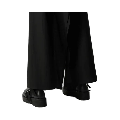 Milled Gabardine Frilled Pants