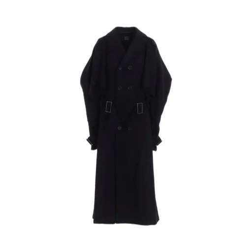 Shrinked Serge Trench Coat With Belt