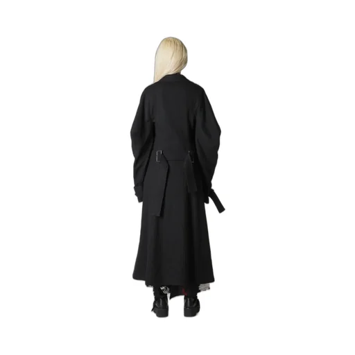 Shrinked Serge Trench Coat With Belt