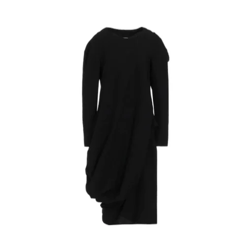 Milled Gabardine Twist Dress