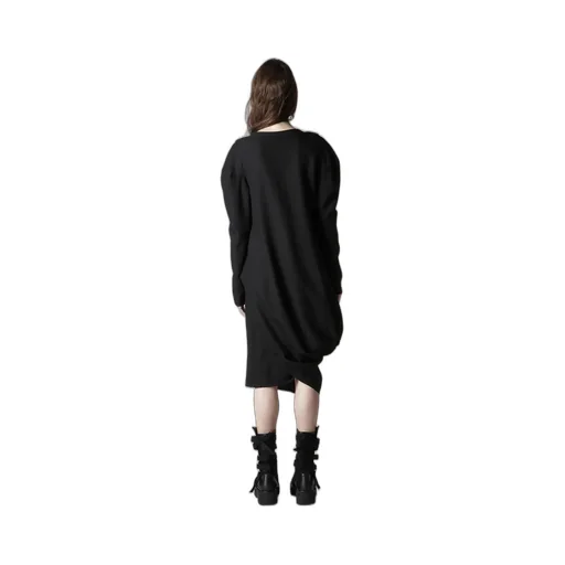 Milled Gabardine Twist Dress