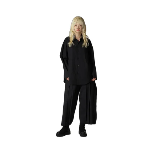 Typewriter Double Collar Shirt