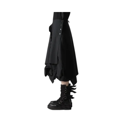 Tropical Pleats Conbination Skirt