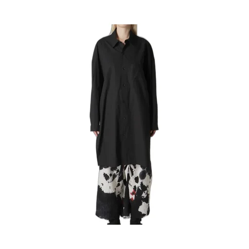 Typewriter Shoulder Top Tuck Shirt