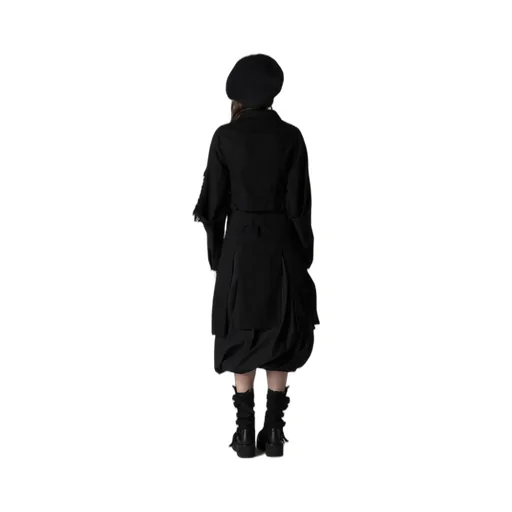 Damaged Denim Designed Sleeve Jacket